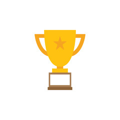 Trophy cup graphic design template vector illustration