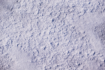 Freshly fallen white snow. Shooting from above