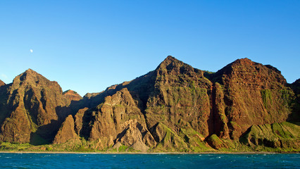 Fototapeta na wymiar Na Pali coast on Kauai island. Hawaii
