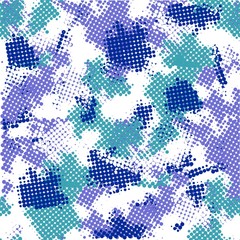 Fototapeta premium Abstract modern grunge pixelated blue teal and violet background