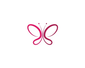 Butterfly logo template vector icon