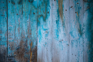 Fototapeta na wymiar old blue wall