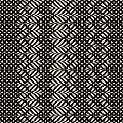 Black Crossed Strokes Texture Seamless Pattern