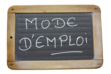 Fototapeta premium ardoise mode d'emploi