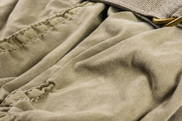 clothing items washed cotton fabric texture with seams