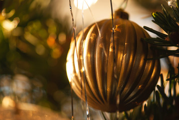 Gold Christmas Ornament