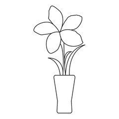 Cute drawing plant