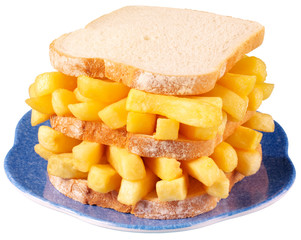 CHIP BUTTY ON PLATE