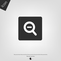 magnifying glass minus icon