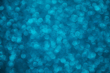 Background abstract bokeh turquoise blue glitter