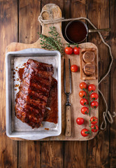 Home made pork ribs