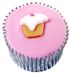 PINK FAIRY CAKE OR CUPCAKE CUT OUT