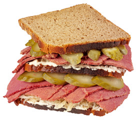 SALT BEEF AND SAUERKRAUT ON RYE