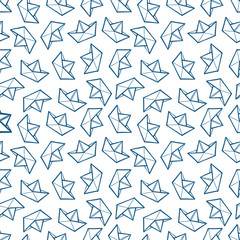 seamless paper boats