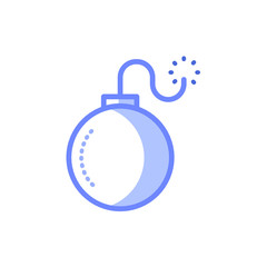 bomb icon vector design modern style