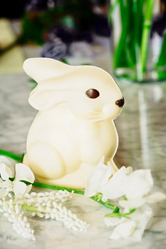 White chocolate rabbit