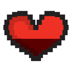Naklejka premium Object with pixel style
