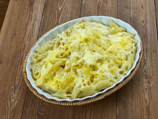 Buffalo Chicken Pasta Bake