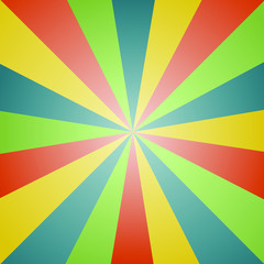 4 colored gradient rays in a circle background.