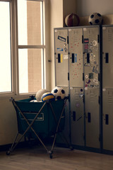 lockers conner in the gym