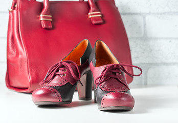 Womens leather shoes handmade.