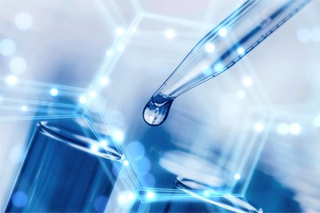 Science laboratory test tubes , laboratory equipment