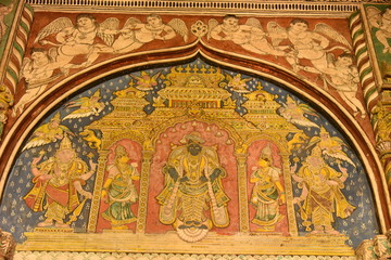 Obraz premium Thanjavur Maratha Palace, Tamil Nadu, India