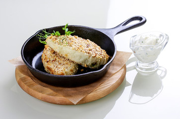 Potato zrazy. Baked pies from potato dough with minced meat