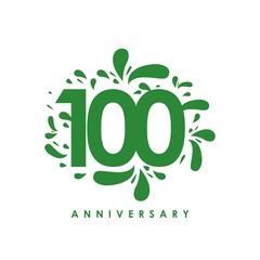 100 Year Anniversary Vector Template Design Illustration