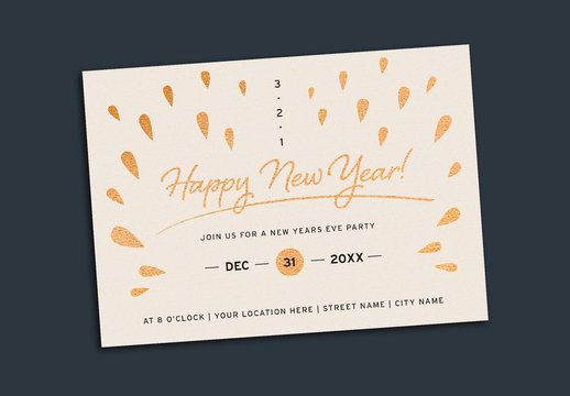 New Years Eve Party Invitation Layout
