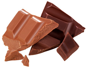 CHUNKS OF MILK AND DARK CHOCOLATE