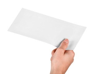 Fototapeta premium Hand Giving an Envelope