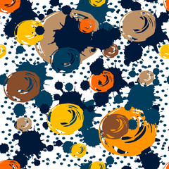 Abstract seamless pattern with dot, spot