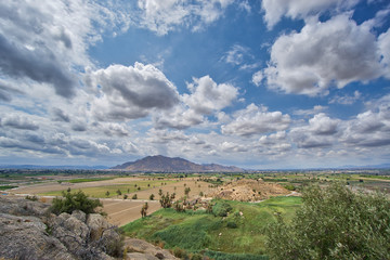 Fototapeta na wymiar View of the Callosa mountain in Spain