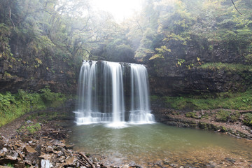 Waterfalls along a walk in the Breacon Beacons, Wales