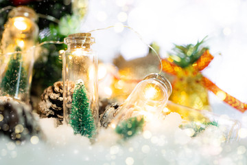 Christmas and New Year holidays background