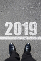 Fototapeta premium start to new year 2019