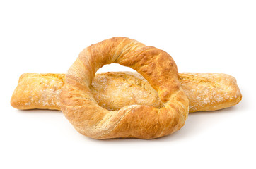 Italienisches Ringbrot und Ciabatta