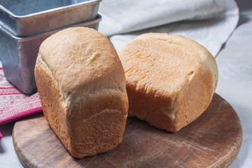 Homemade Bread in the Baking Dish
