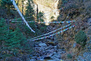 Landscape while climbing at the Mera peak