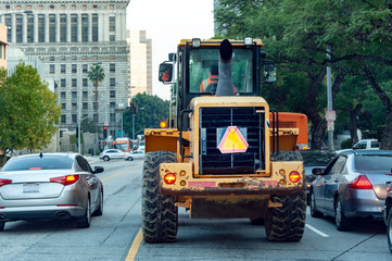 loader on the streets of los angeles