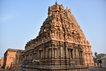 Fototapeta na wymiar Brihadisvara Temple, Thanjavur, TamilNadu