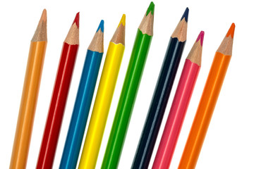 Colored pencils isolated