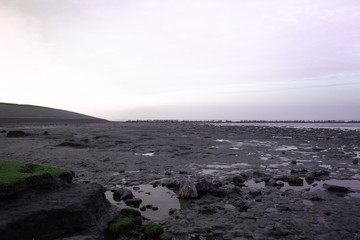view over the sea in the netherlands