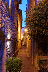 street in old town of Mougins