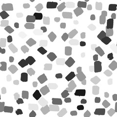 Patterno terrazzo-style. Geometric abstract shapes. Vector hand drawn seamless pattern grey collor, eps 10