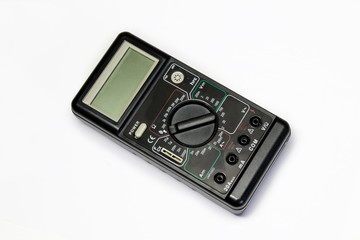 voltmeter on white background