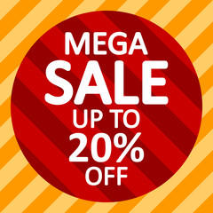 Mega sale background.