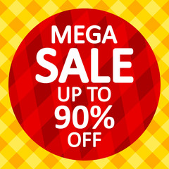 Mega sale background.