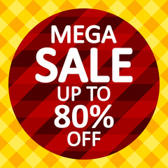 Mega sale background.